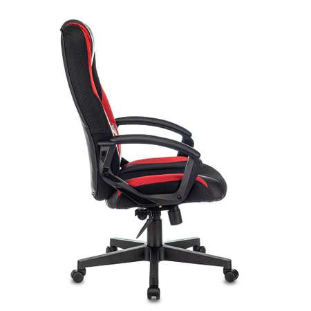 Кресло компьютерное Бюрократ ZOMBIE 9 RED черный/красный