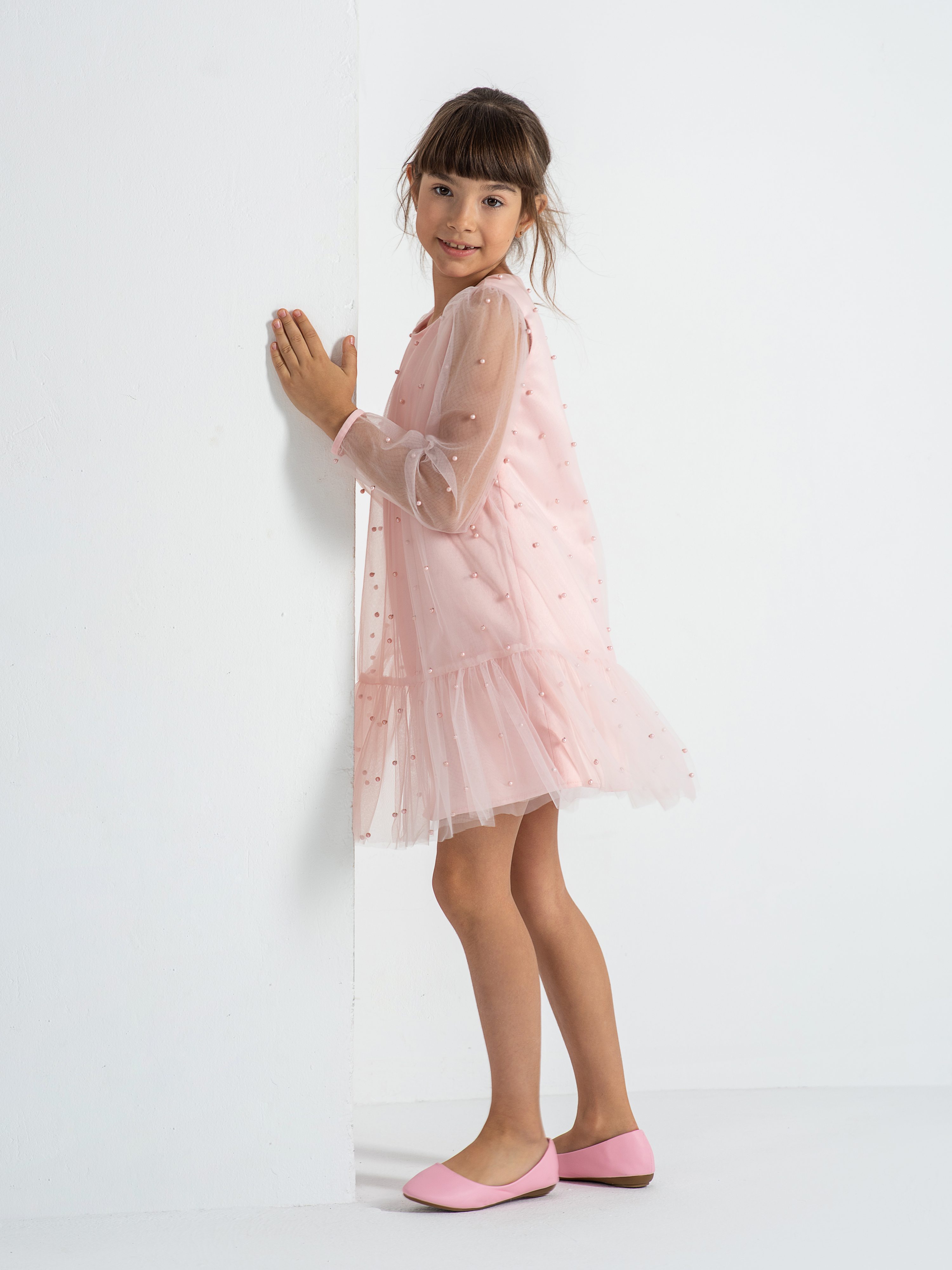 Платье LisaWeta D-078-23 розовый - фото 9