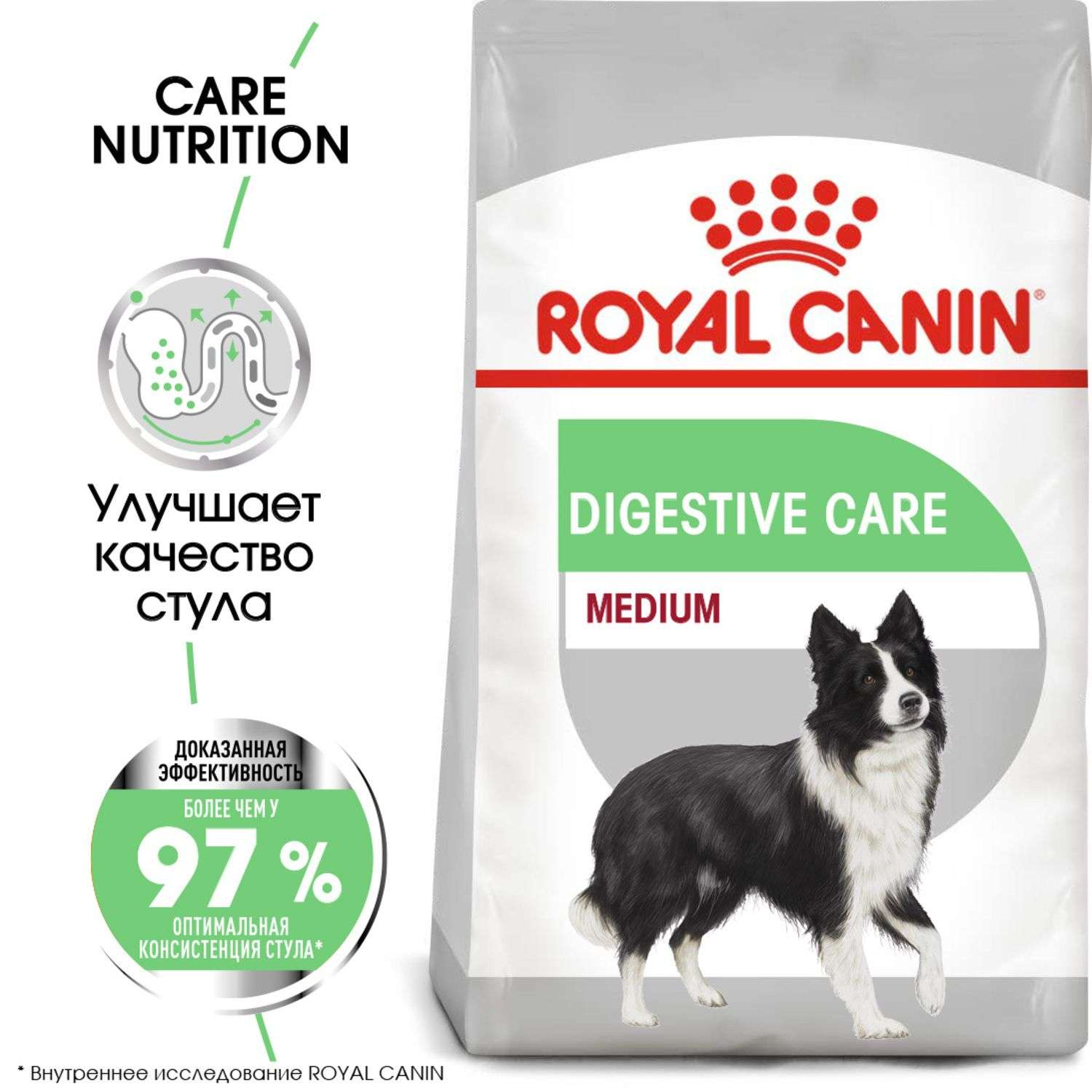 Корм для собак ROYAL CANIN Medium Digestive Care средних пород с чувствительным пищеварением 3кг - фото 1