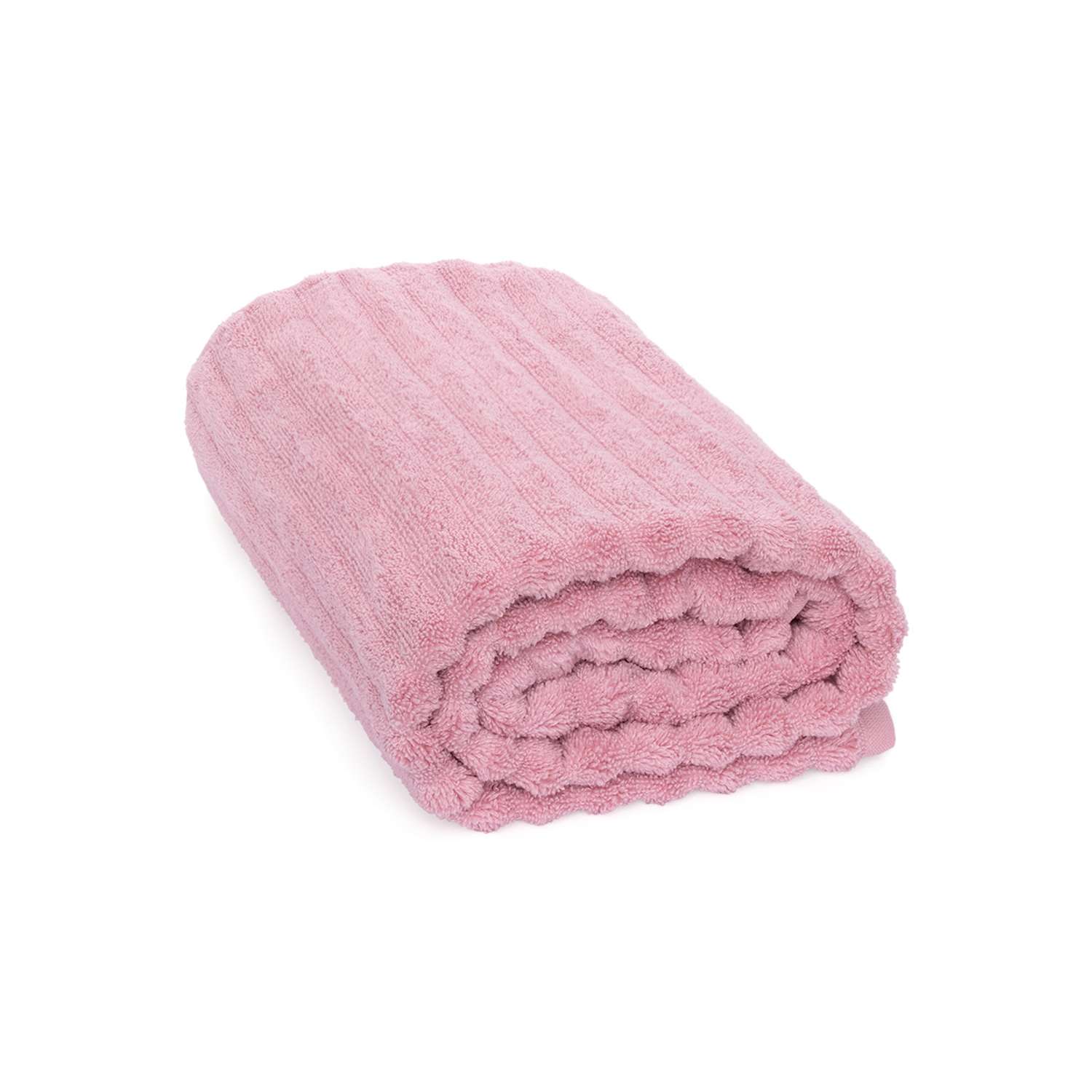 Полотенце махровое LUCKY Волна 70x130 см 100% хлопок розовый - фото 3