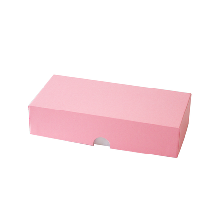 Коробка подарочная Cartonnage Радуга пудровый розовый белый прямоугольная