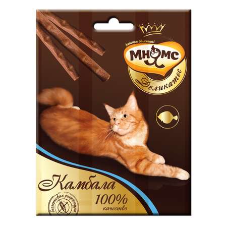 Лакомство для кошек Мнямс Деликатес лакомые палочки с камбалой 4г*3шт