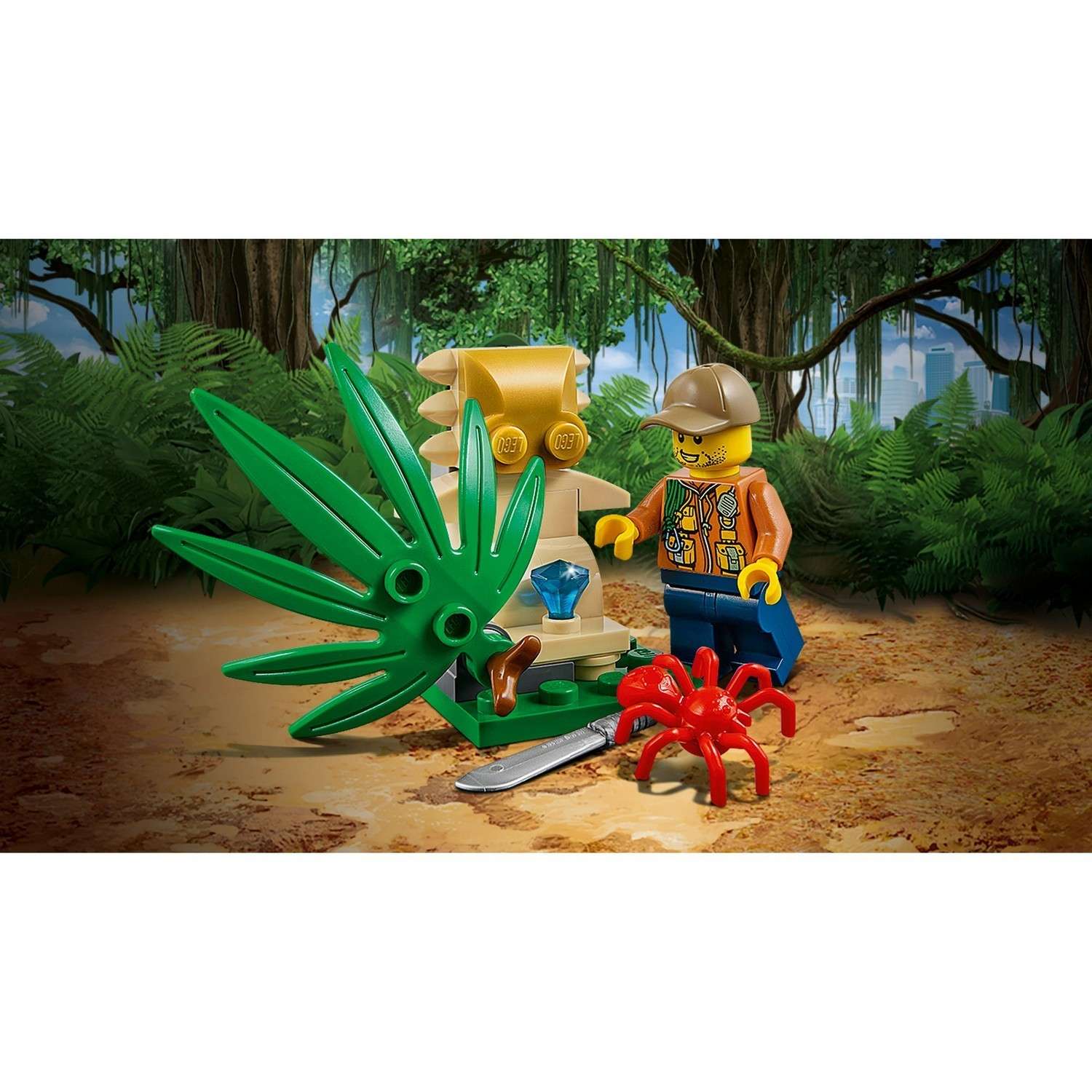 Конструктор LEGO City Jungle Explorers Багги для поездок по джунглям (60156) - фото 5
