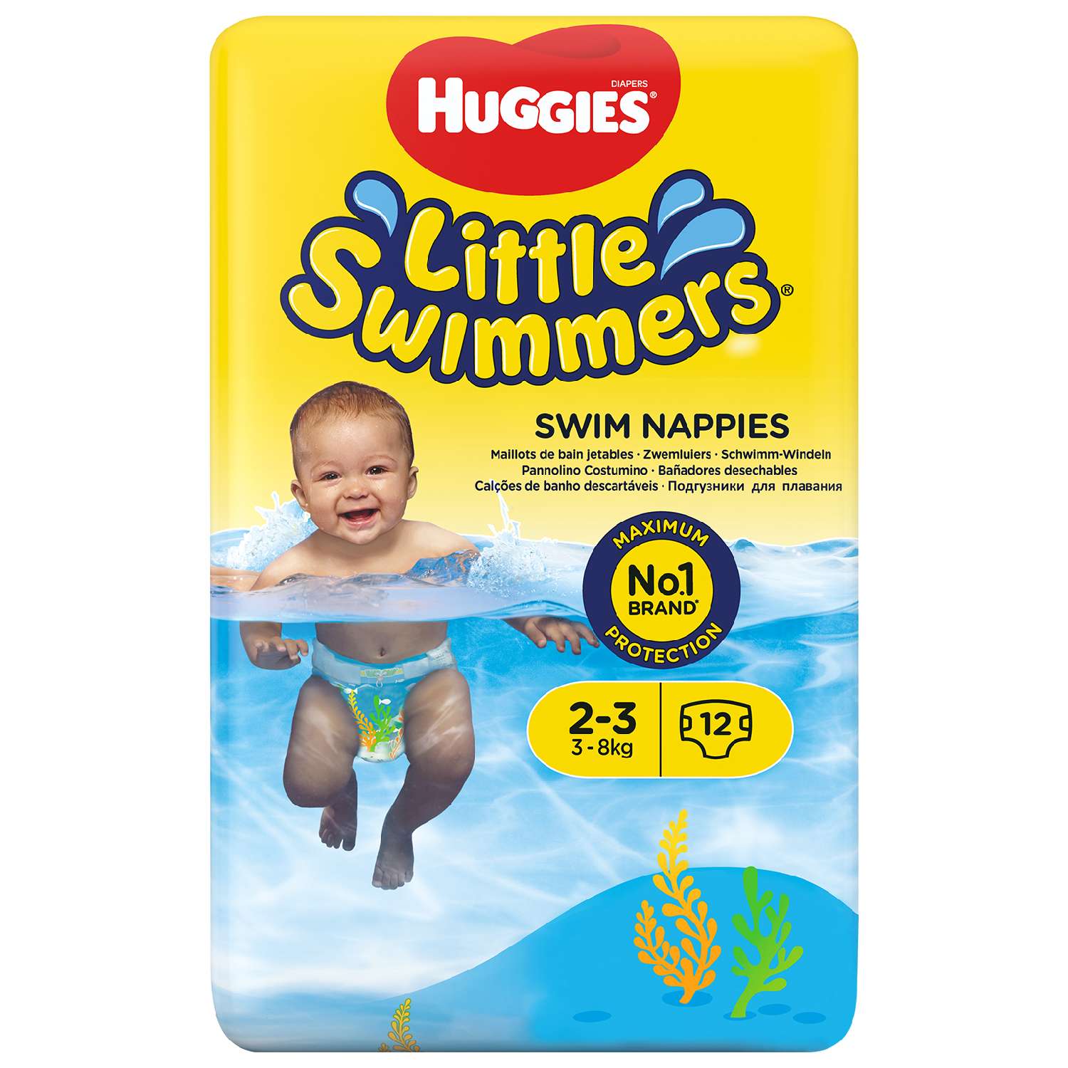 Подгузники для плавания Huggies Little Swimmers 2-3 3-8кг 12шт купить по  цене 509 ₽ в интернет-магазине Детский мир