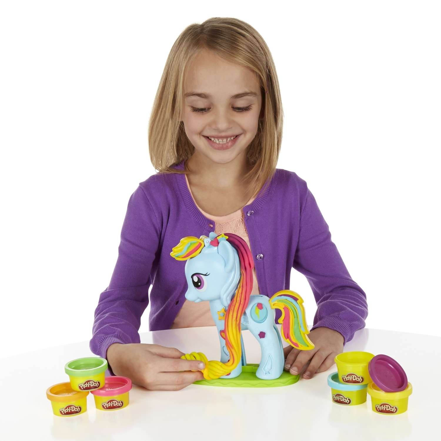 Набор пластилина Play-Doh Стильный салон Рэйнбоу - фото 5
