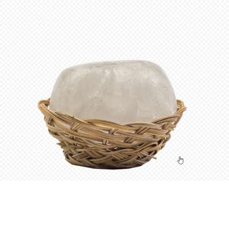 Минеральный дезодорант Tawas Crystal Кристалл Свежести 55 гр СОЛО 1 шт в кокосовой корзинке и пакете