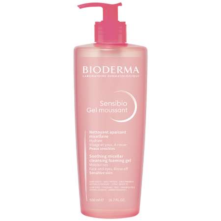 Гель Bioderma Sensibio очищающий для умывания для нормальной и чувствительной кожи лица 500 мл