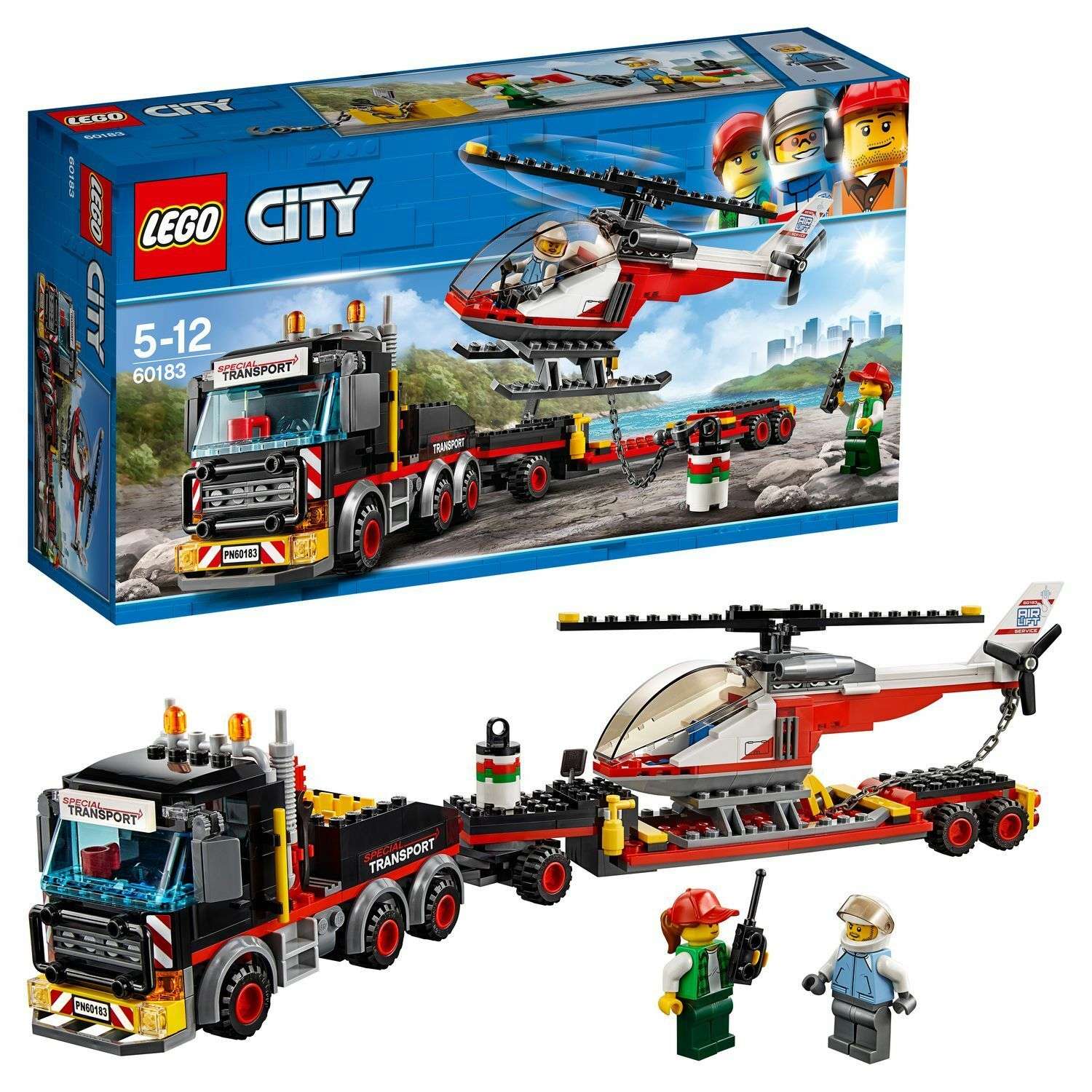 Конструктор LEGO Перевозчик вертолета City Great Vehicles (60183) - фото 1