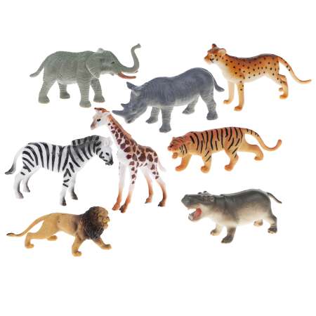 Набор игровой 1Toy В мире животных Африка 8предметов Т58803