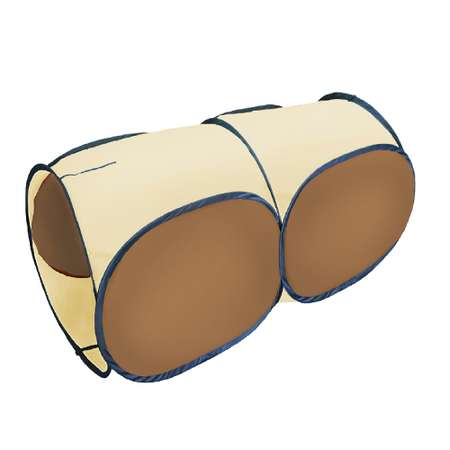 Тоннель для палатки Belon familia двухсекционный цвет светло-коричневый и бежевый