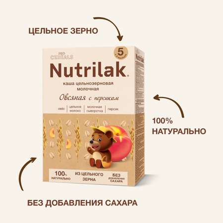 Каша молочная Nutrilak Premium Procereals овсяная персик 200г с 5месяцев