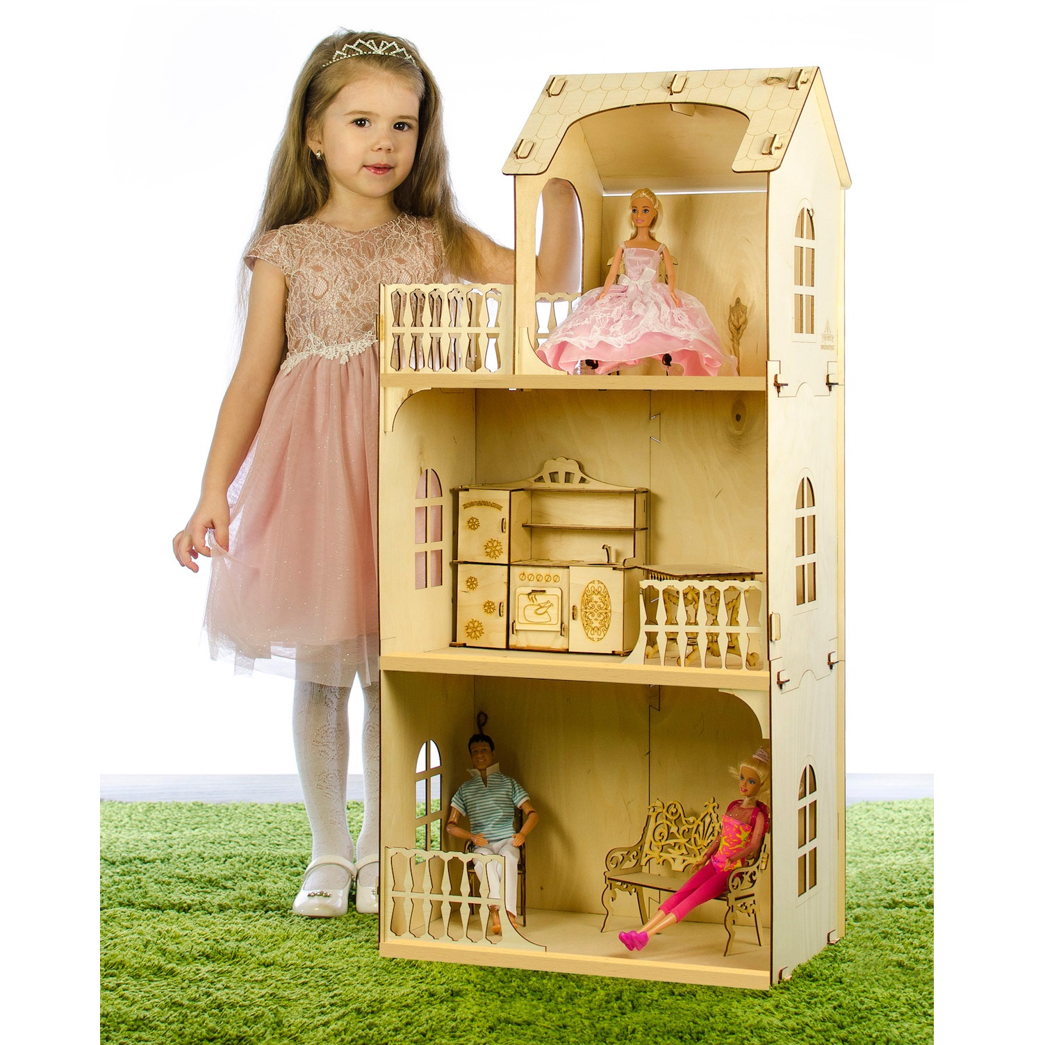 Кукольный домик Теремок для Барби КД-8 209 - фото 2