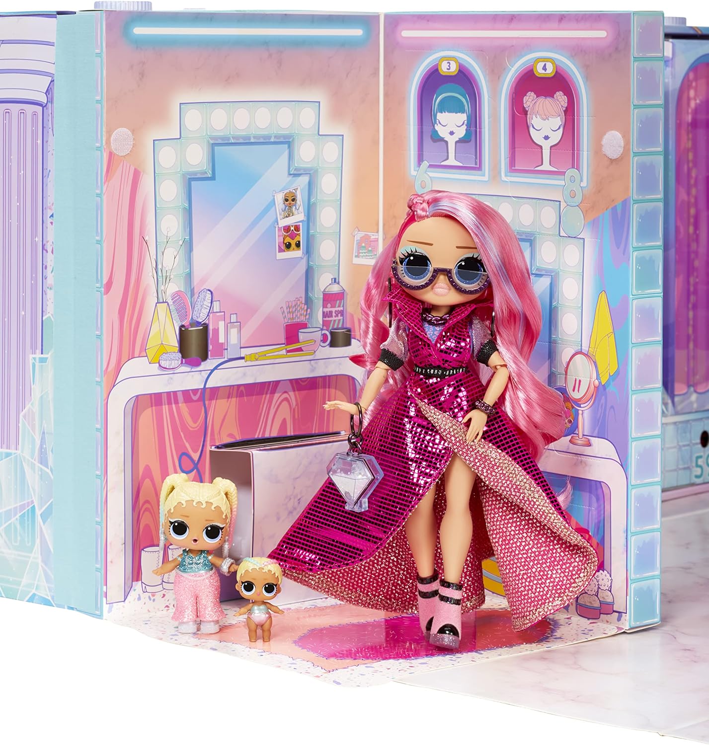 Игровой набор L.O.L. Surprise! OMG Fashion Show Mega Runway 12 кукол 584339-подиум - фото 7