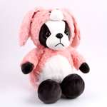 Мягкая игрушка Sima-Land «Собака» в костюме зайца 30 см цвет розовый