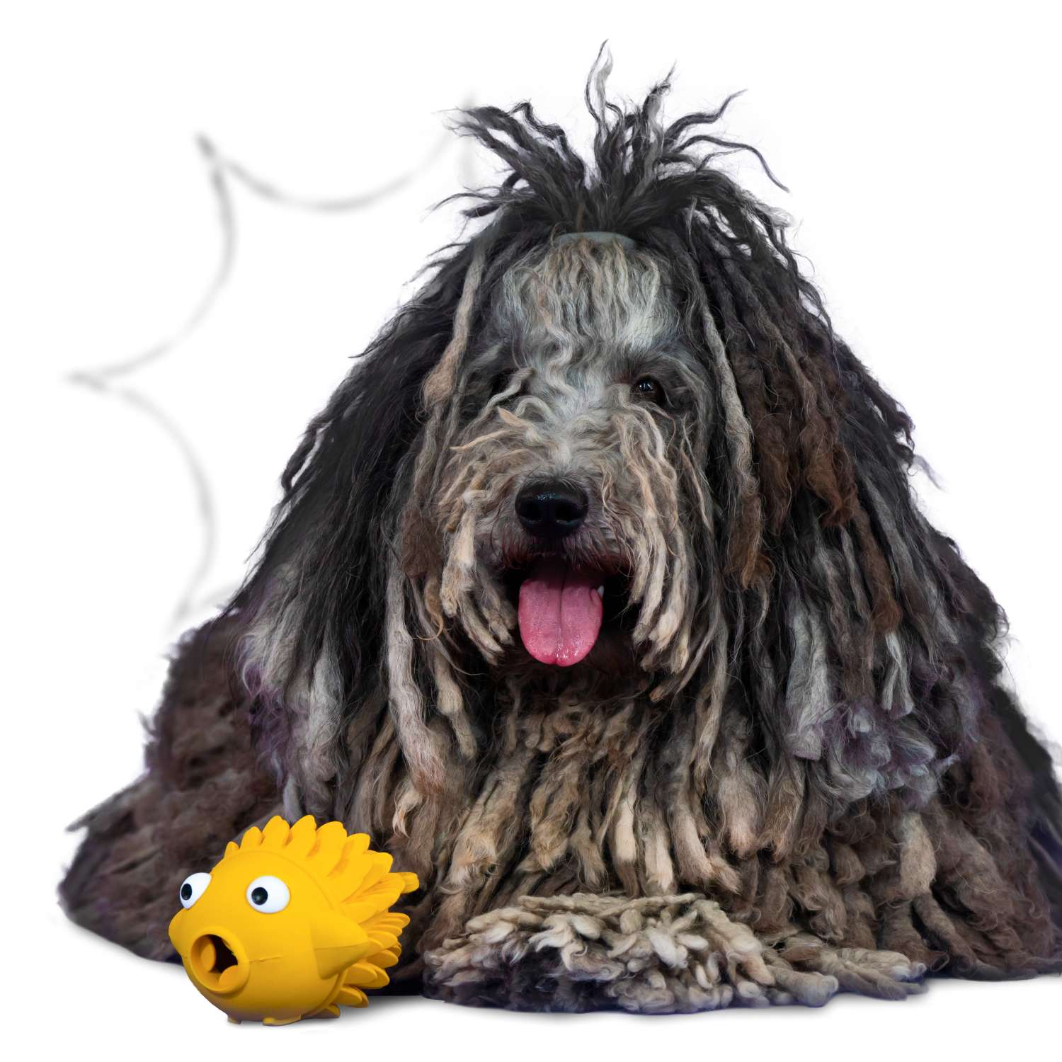 Игрушка для собак Mr.Kranch Рыба-ёрш с ароматом сливок 12см Желтая - фото 9