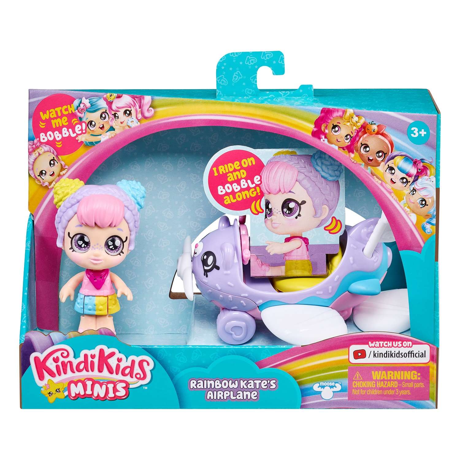 Набор игровой KindiKids Мини-кукла Рэйнбоу Кейт с самолетом 39760 39760 - фото 4