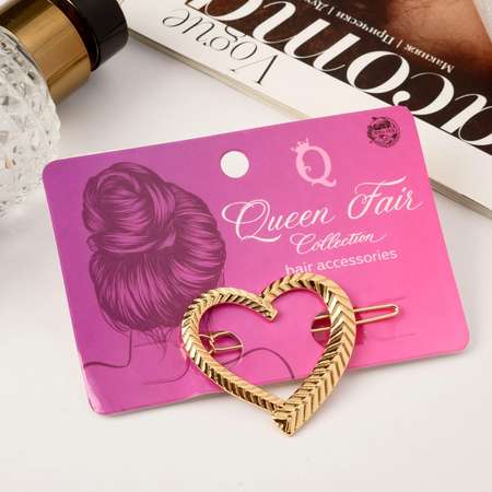 Зажим для волос Queen fair «Либерти» сердце плетение