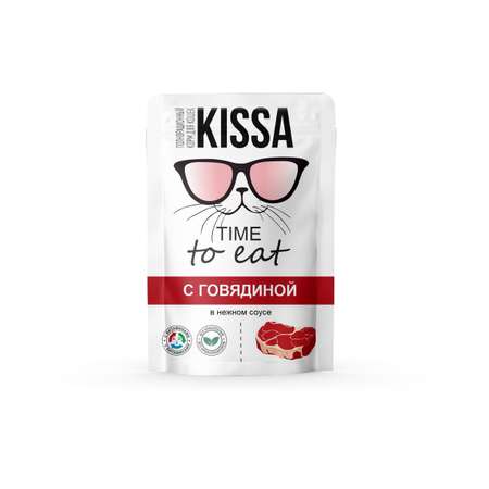 Корм для кошек Kissa говядина 75г