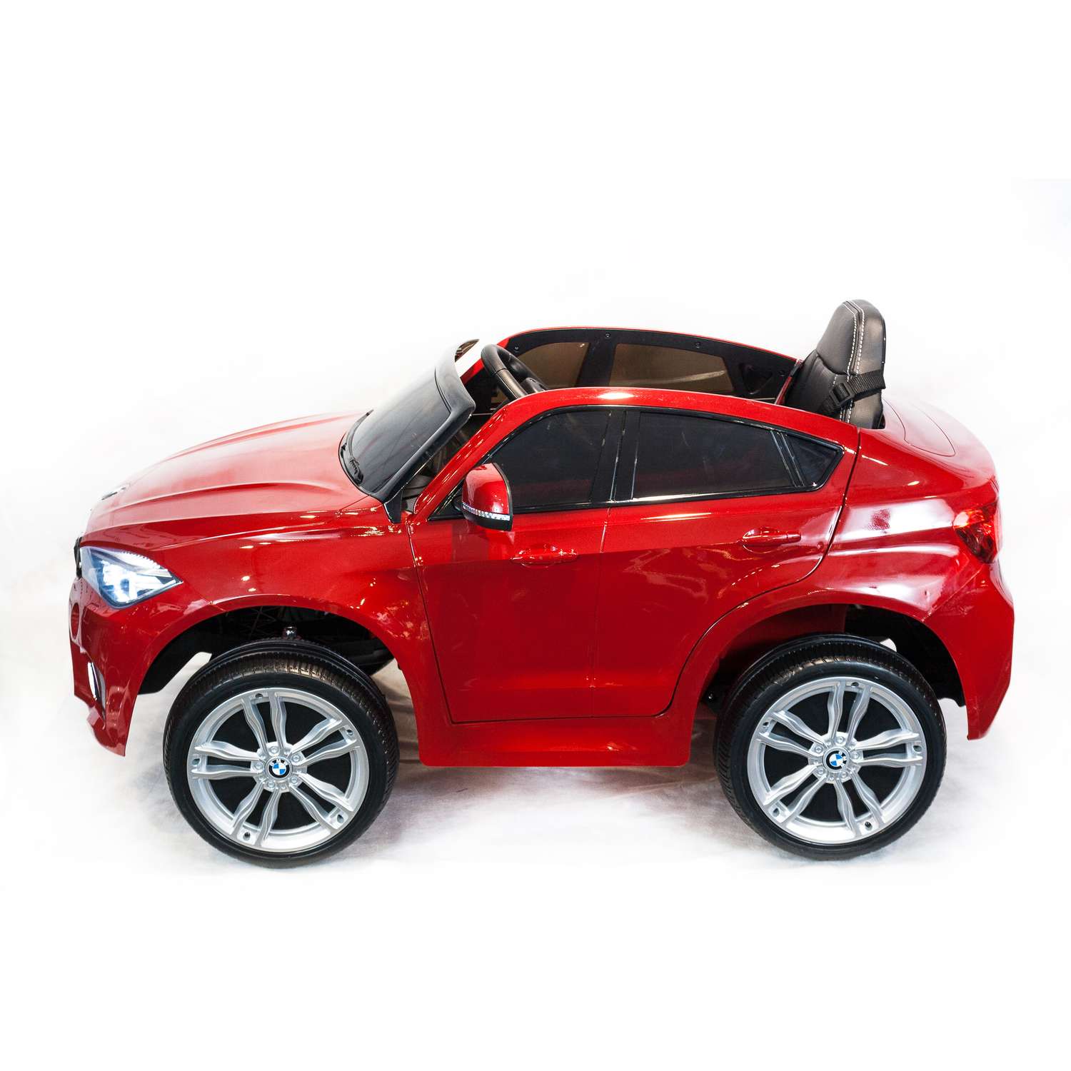 Электромобиль TOYLAND Джип BMW X6M mini красный - фото 5