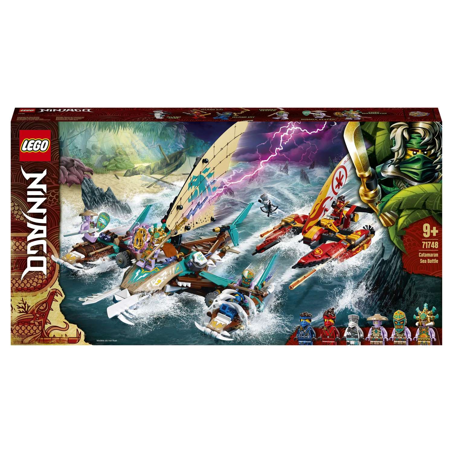Конструктор LEGO Ninjago Морская битва на катамаране 71748 - фото 2