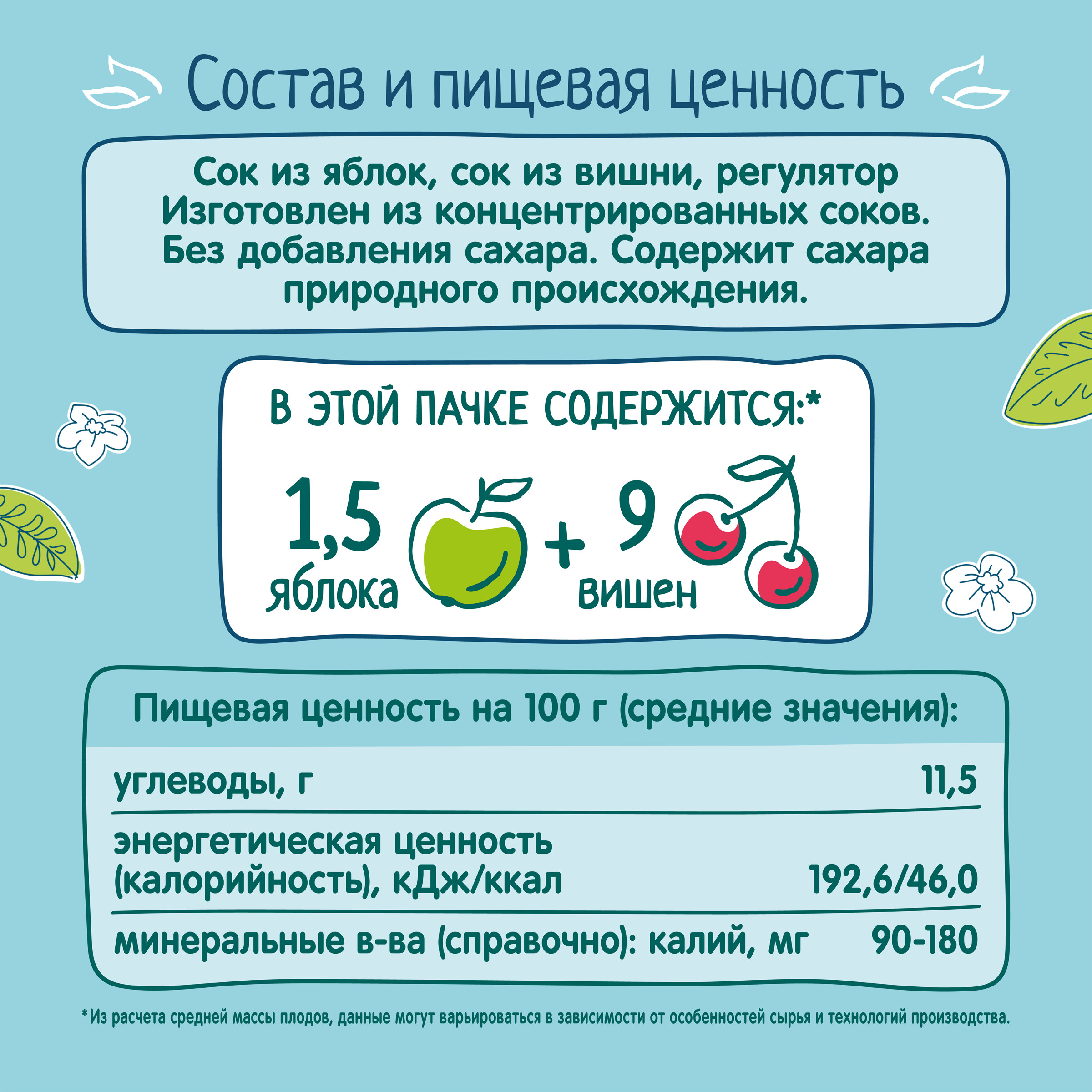 Сок ФрутоНяня из яблок и вишни 0,2 л с 5 месяцев - фото 6