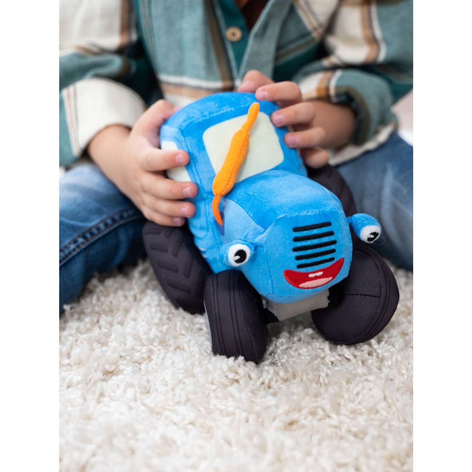 Мягкая игрушка Super01 Синий трактор - фото 4