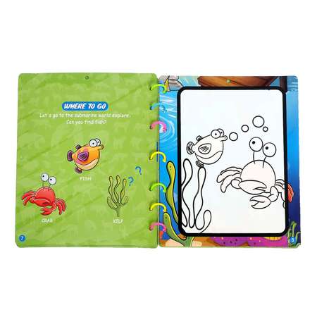 Книжка для рисования водой Sima-Land Мир животных с водным маркером