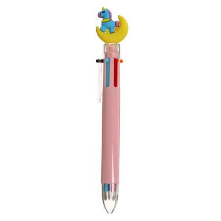 Ручка Sima-Land автоматическая 6-ти цветная Единорог на луне