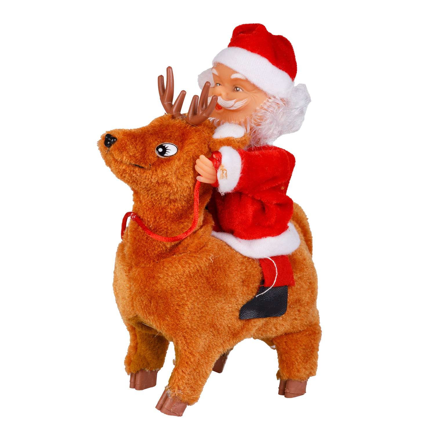 Фигура декоративная BABY STYLE Дед Мороз на олене 21 см - фото 1
