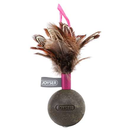 Игрушка для кошек Joyser Catnip Ball с перьями Розовый