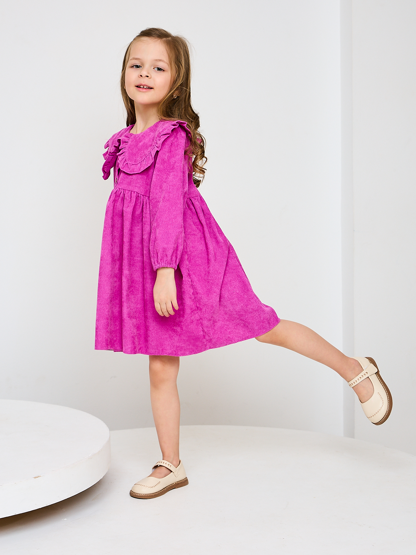 Платье Mil Art kids 1902201533DRESS-WELVET-PURPLE1 - фото 2