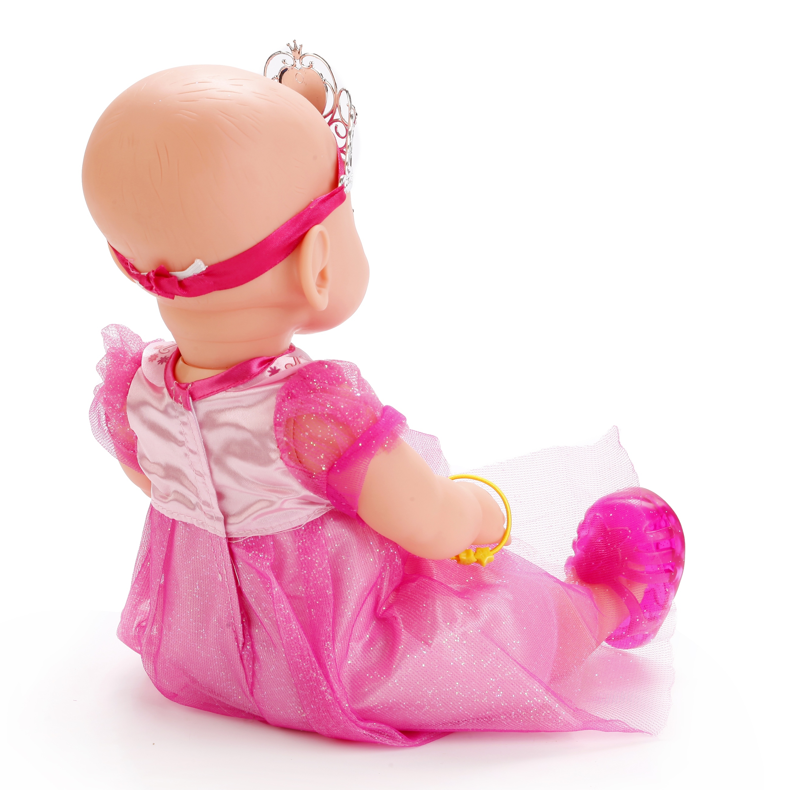 Кукла Карапуз интерактивная в нежно-розовом платье Y40BB-DP-PRS-RU 215457 - фото 4