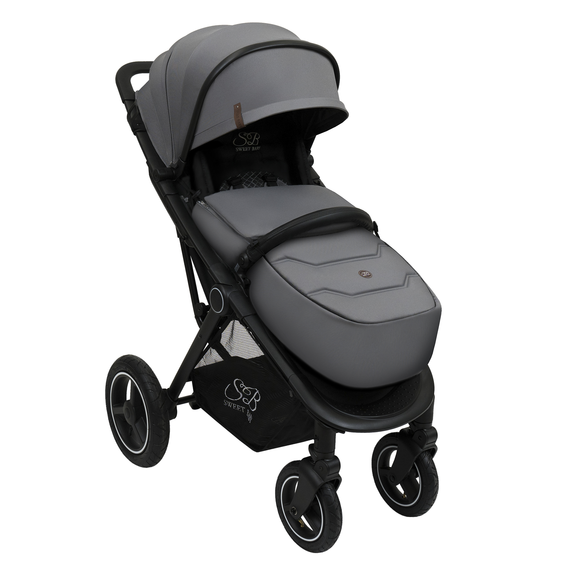 Коляска прогулочная Sweet Baby Suburban Compatto Gray Air купить по цене  17009 ₽ в интернет-магазине Детский мир