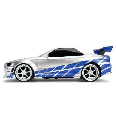 Машина Jada Fast and Furious РУ 1:16 Nissan Skyline GT-R 2002 Серебряная 99370