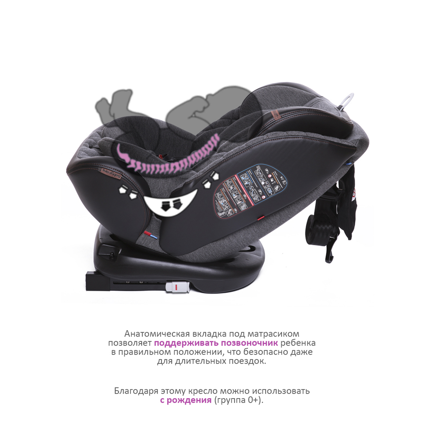 Автокресло BabyCare Shelter Isofix 0+/1/2/3 (0-36 кг) - фото 5