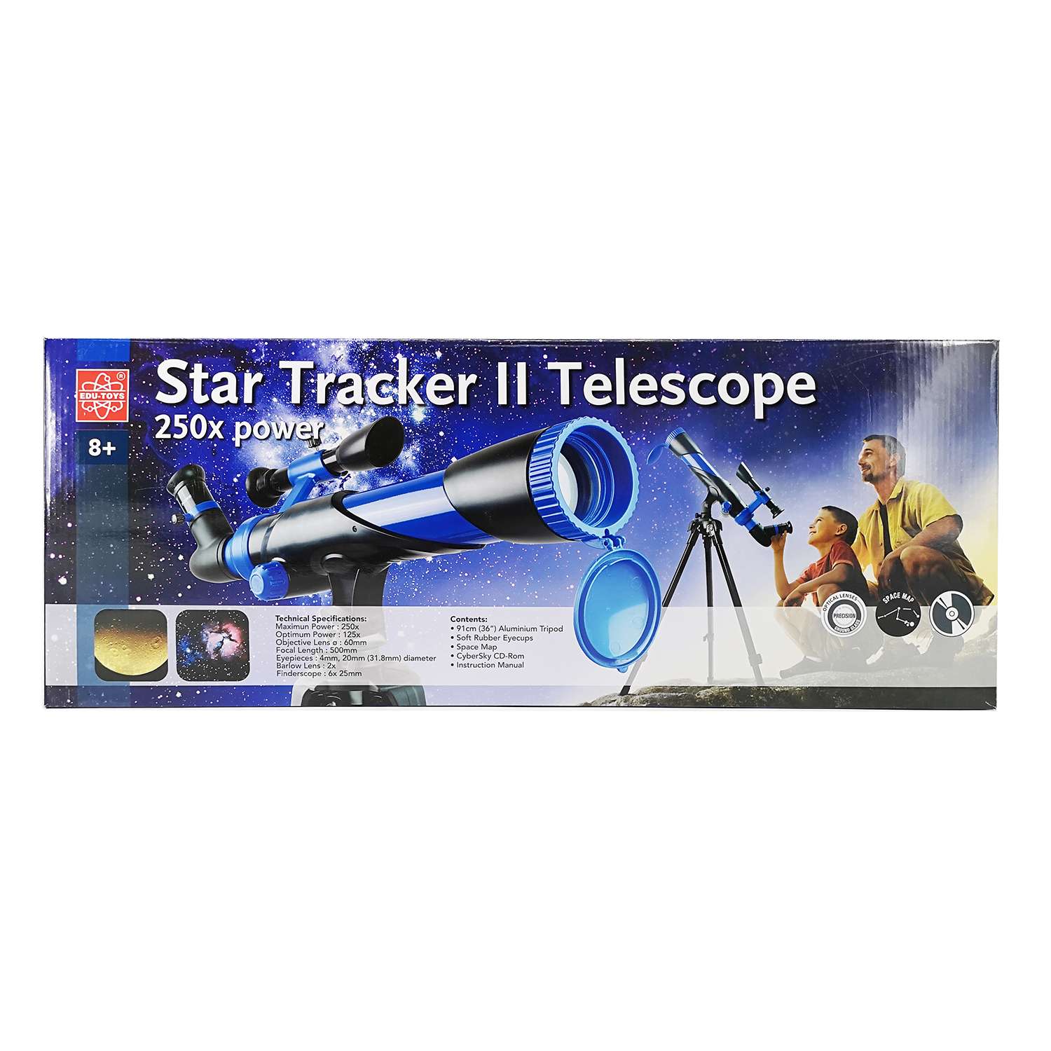 Телескоп EDU-TOYS со штативом TS780 250x60 мм - фото 2