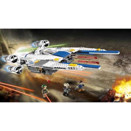 Конструктор LEGO Star Wars Истребитель Повстанцев U-wing блочный