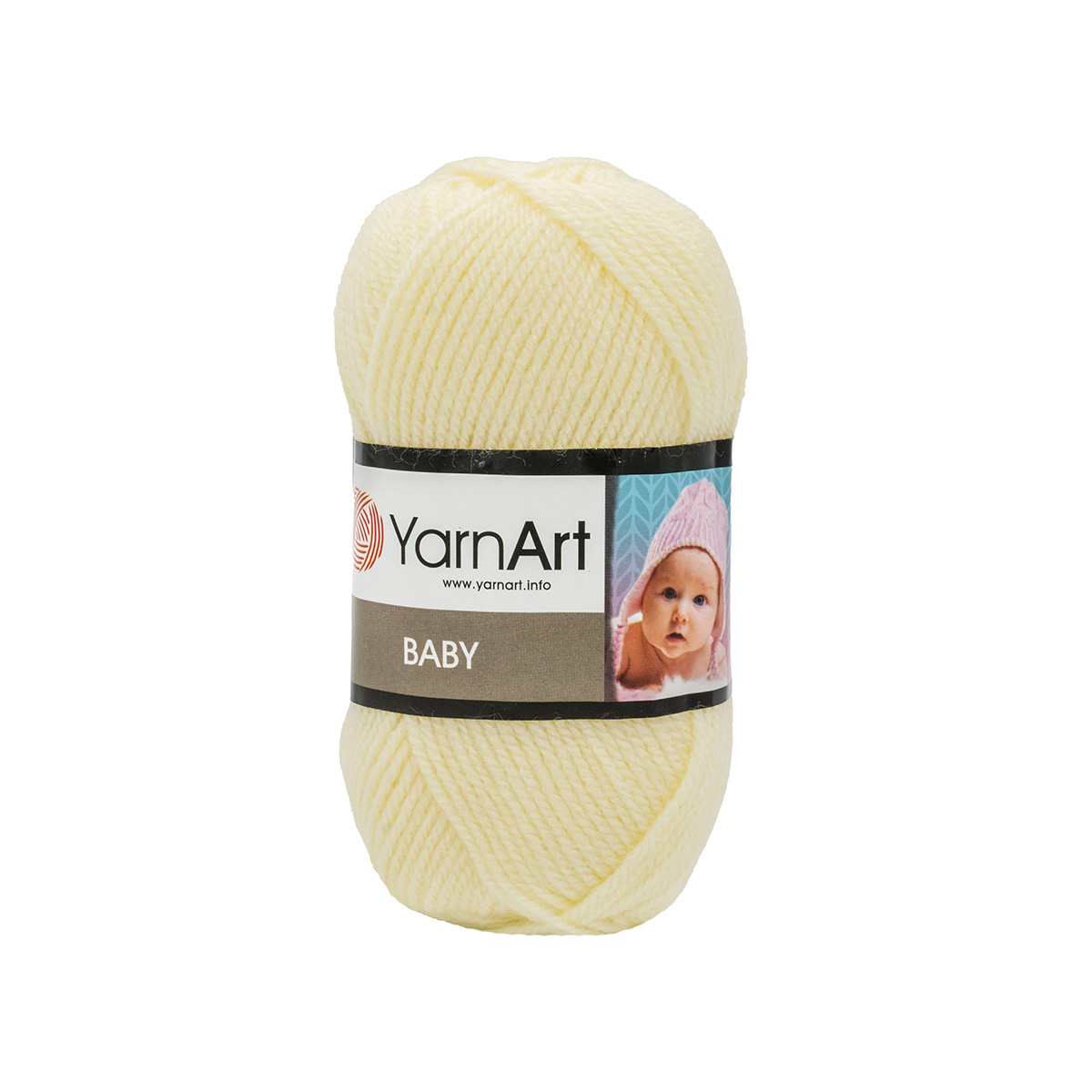 Пряжа для вязания YarnArt Baby 50 гр 150 м акрил мягкая детская 5 мотков 7003 молочный - фото 7