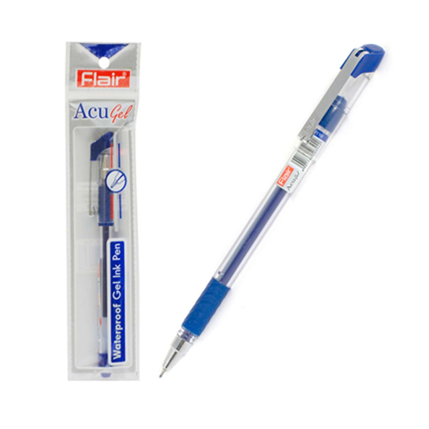 Ручка гелевая FLAIR Аcu (синяя) - фото 2