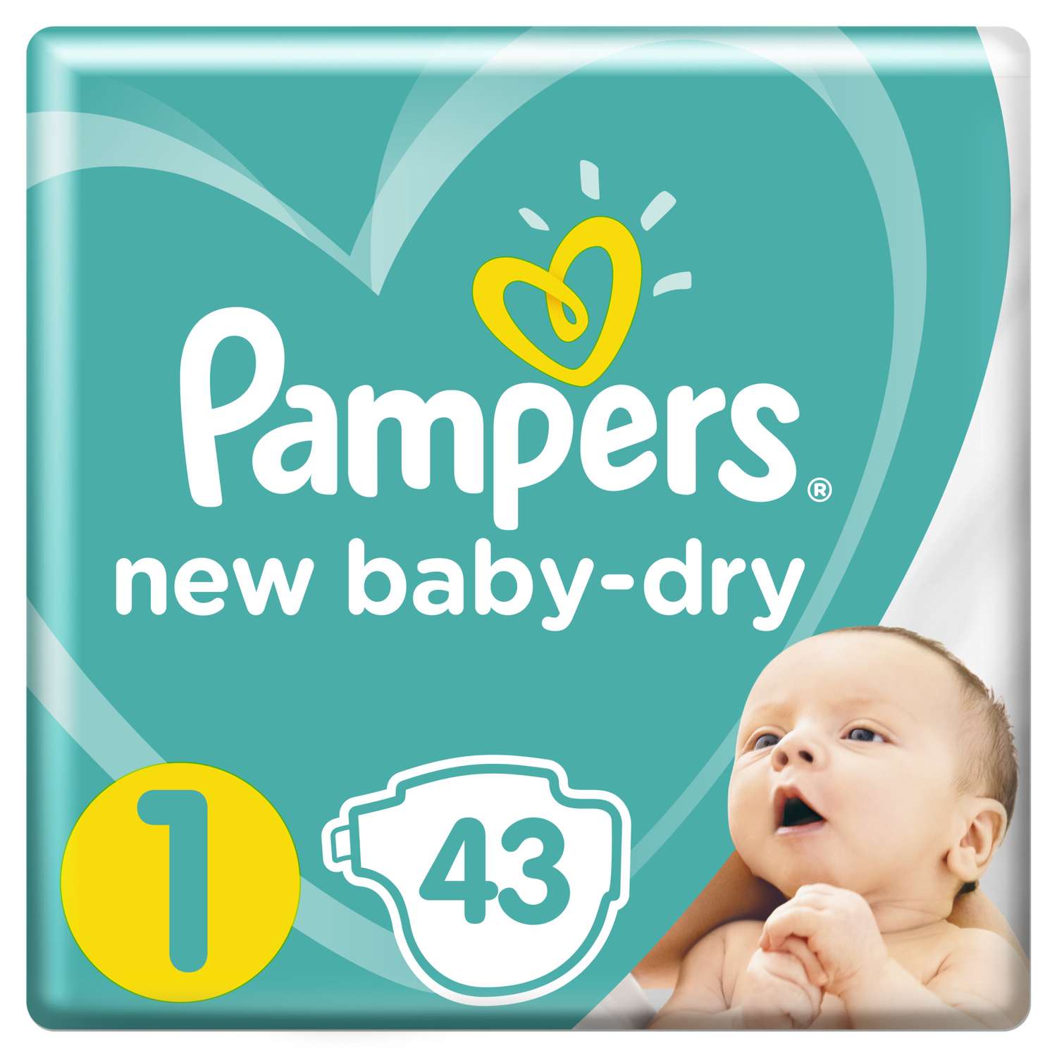 Подгузники Pampers New Baby-Dry 1 2-5кг 43шт - фото 1