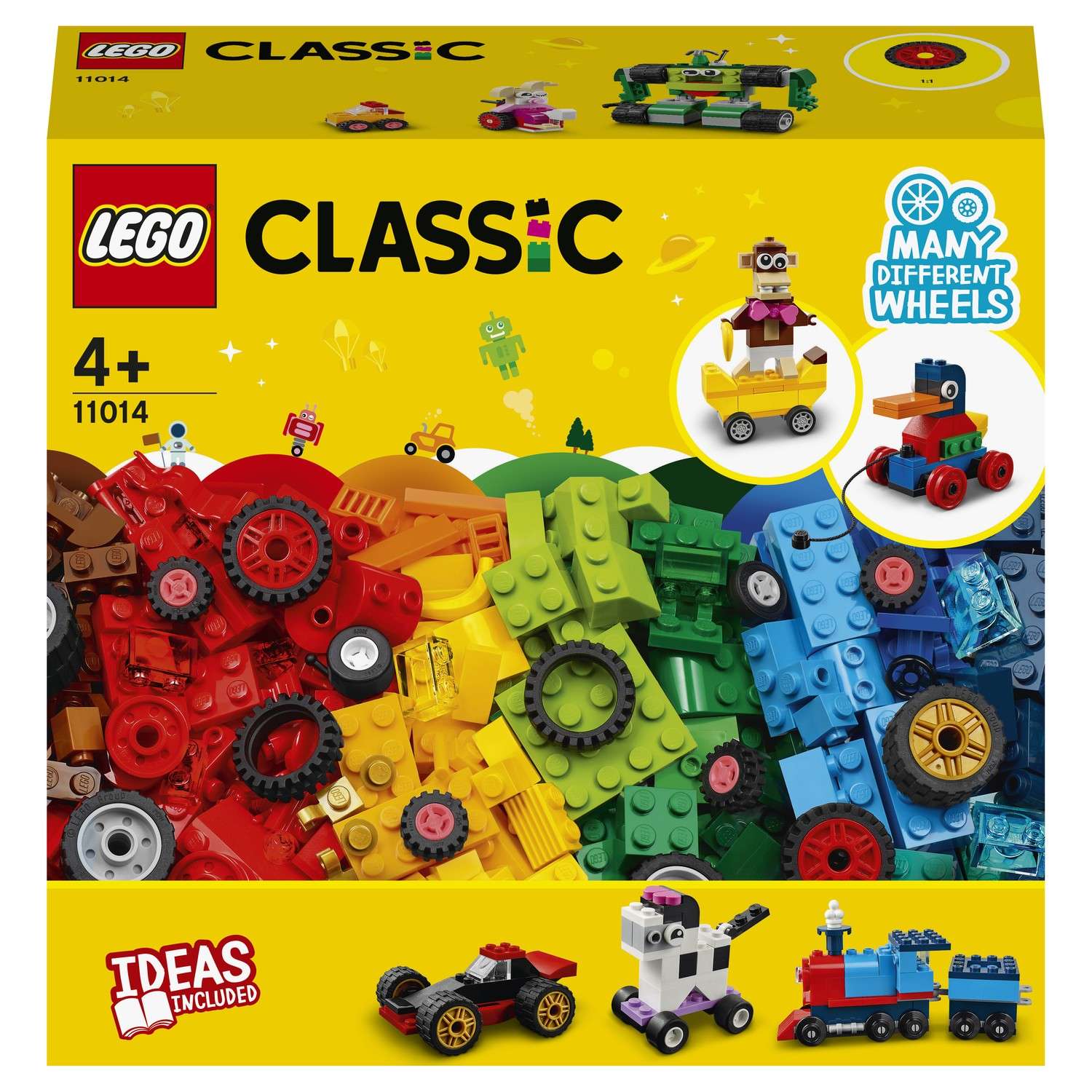 Конструктор LEGO Classic Кубики и колёса 11014 - фото 2