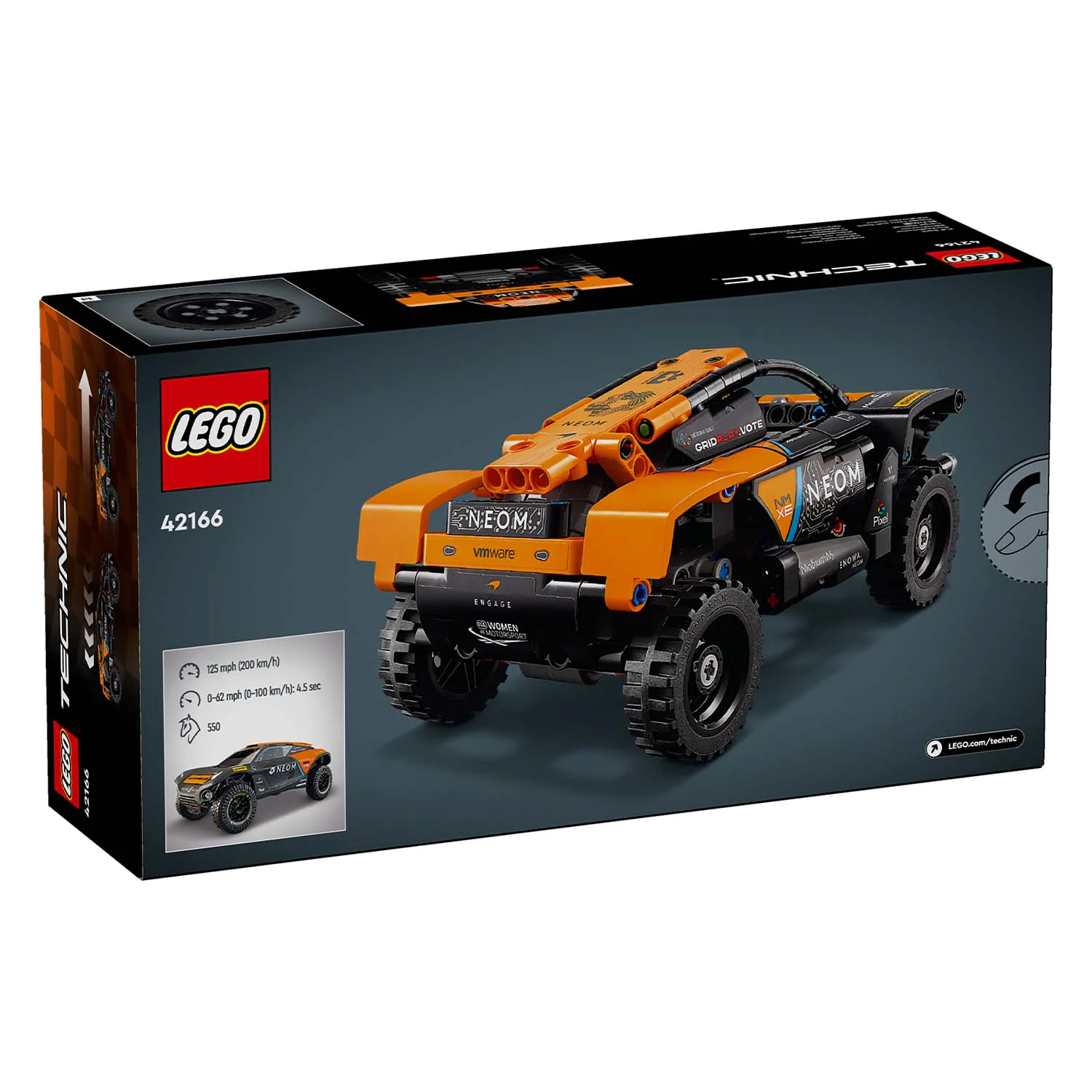 Конструктор детский LEGO Technic Гоночный автомобиль NEOM Extreme 42166 - фото 2