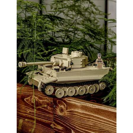 Конструктор BAZUMI Военный боевой танк 995 деталей Большой Тигр