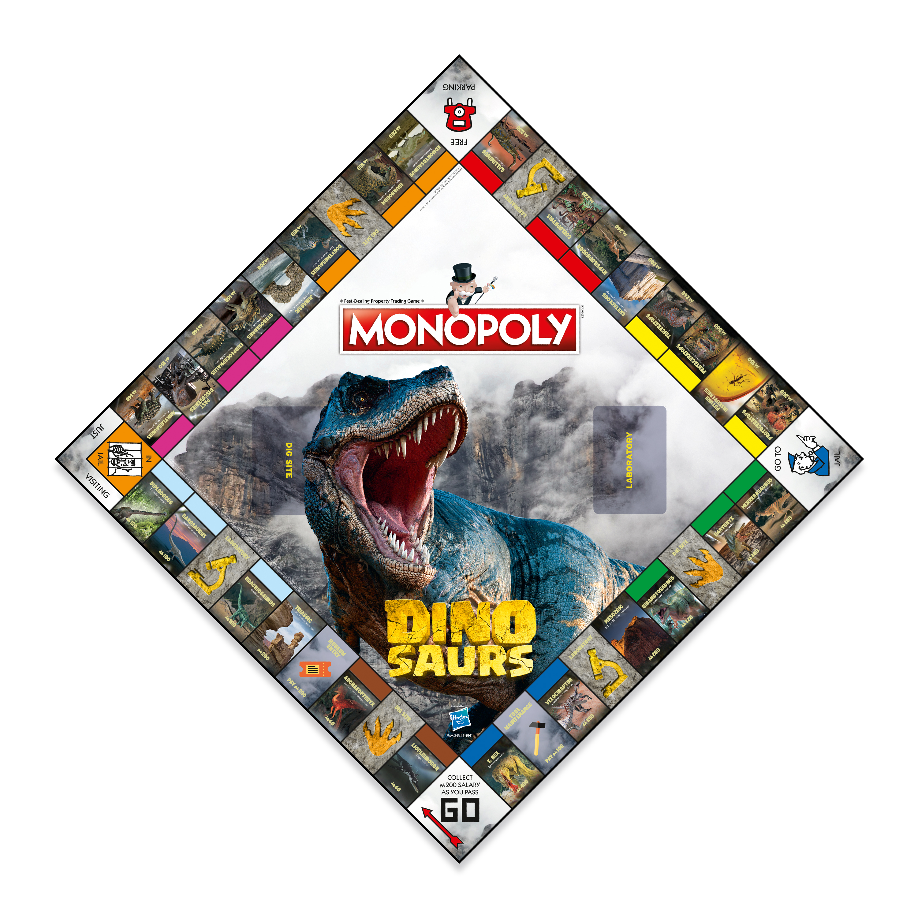 Настольная игра Winning Moves Монополия Dinosaurs Динозавры на английском языке - фото 2