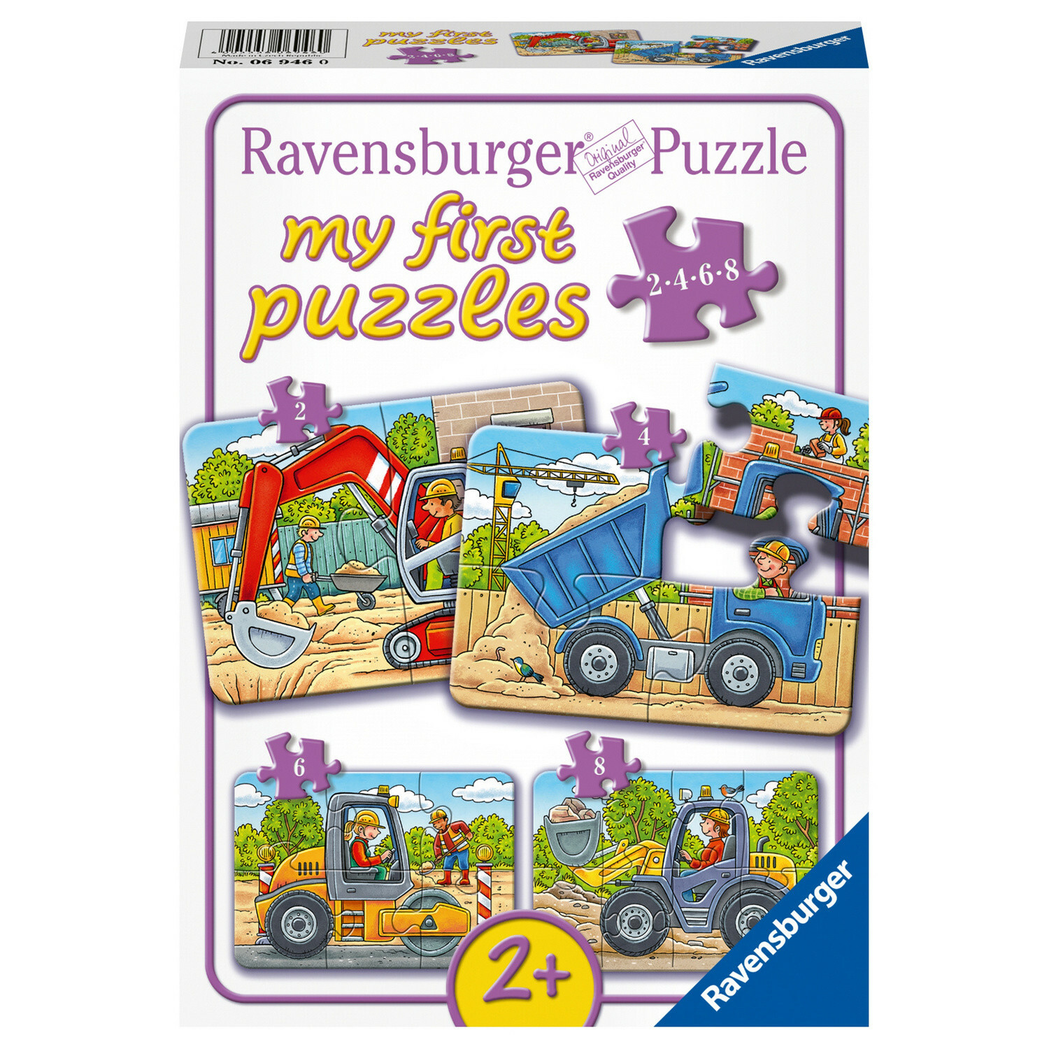 Пазл-игра Ravensburger Строительная техника 8элементов 06946 - фото 1