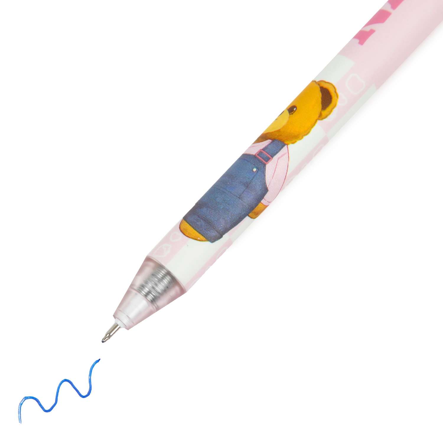 Ручка гелевая Maxleo Bear 0.5мм Синяя ZF3303-1 - фото 2