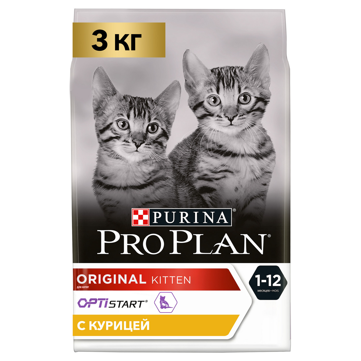 Сухой корм для кошек PRO PLAN 3 кг курица (для беременных и кормящих, полнорационный) - фото 1