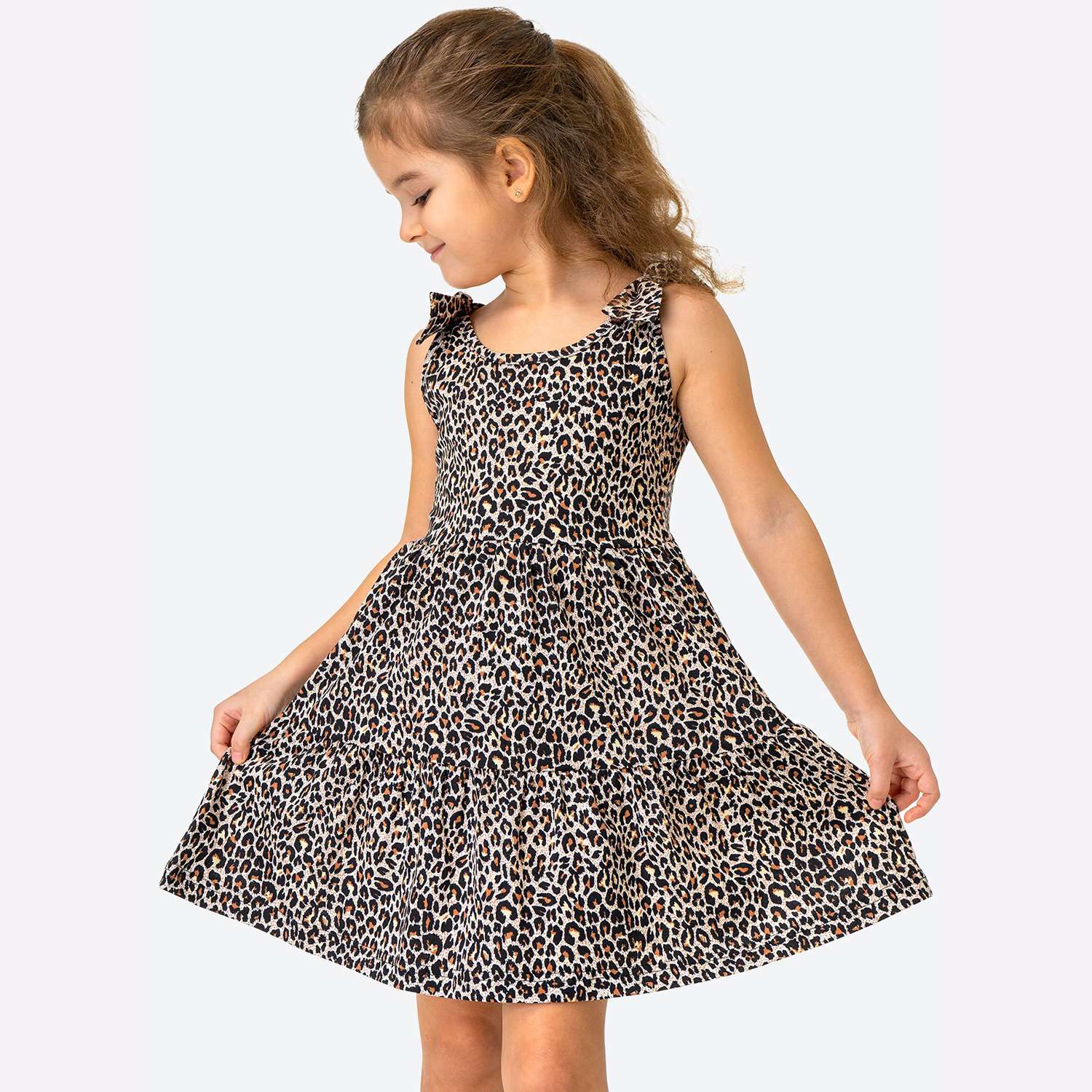 Платье HappyFox HF106SPсв.леопард - фото 1