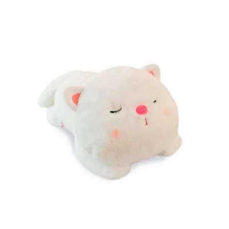 Мягкая игрушка плюшевая Territory Пушистый котик белый 30 см.