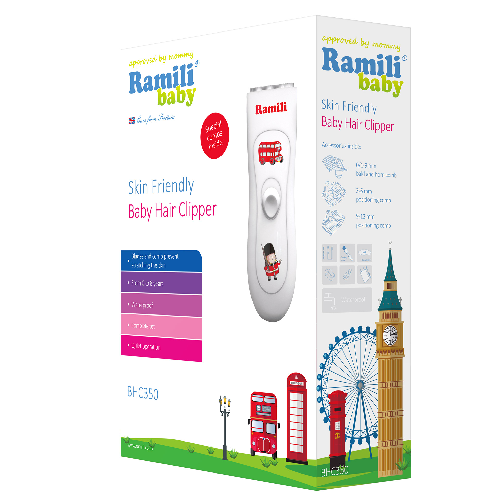 Машинка для стрижки Ramili Baby hair clipper BHC350 тихая стрижка - фото 11